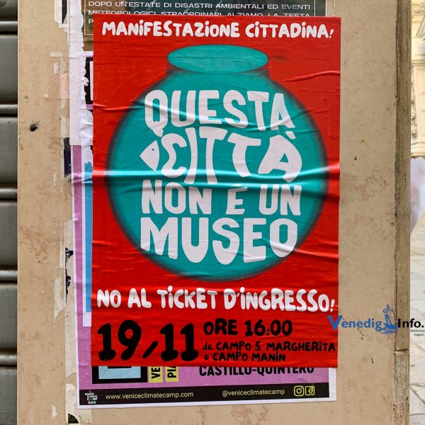 Venedig – Demo gegen das Eintrittsgeld