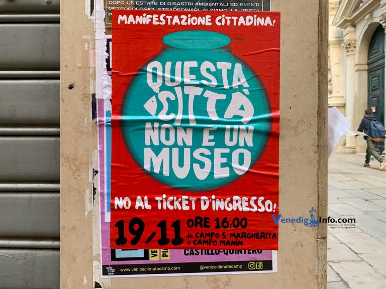 Venedig - Demo gegen das Eintrittsgeld