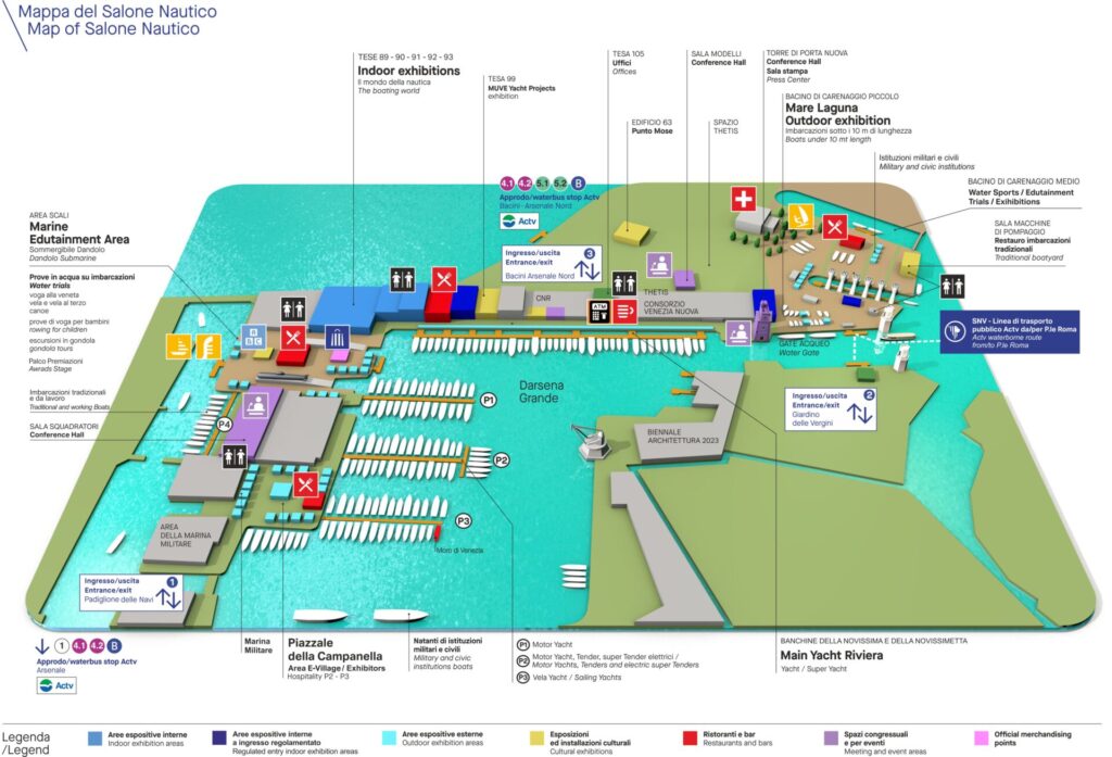 Wie komme ich am besten zur Venice Boat Show 2023?