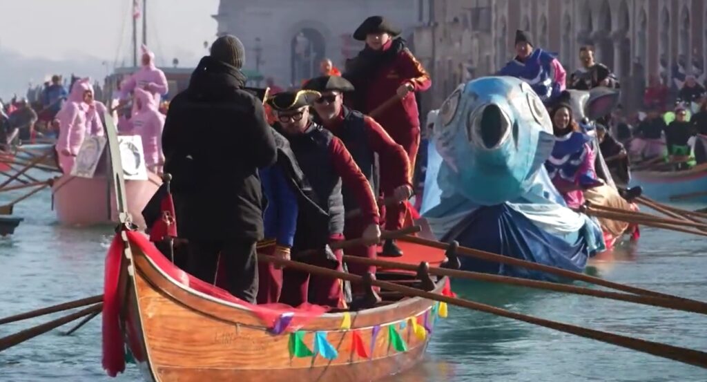 Offizielle Eröffnungparade des Carnevale di Veezia 2024