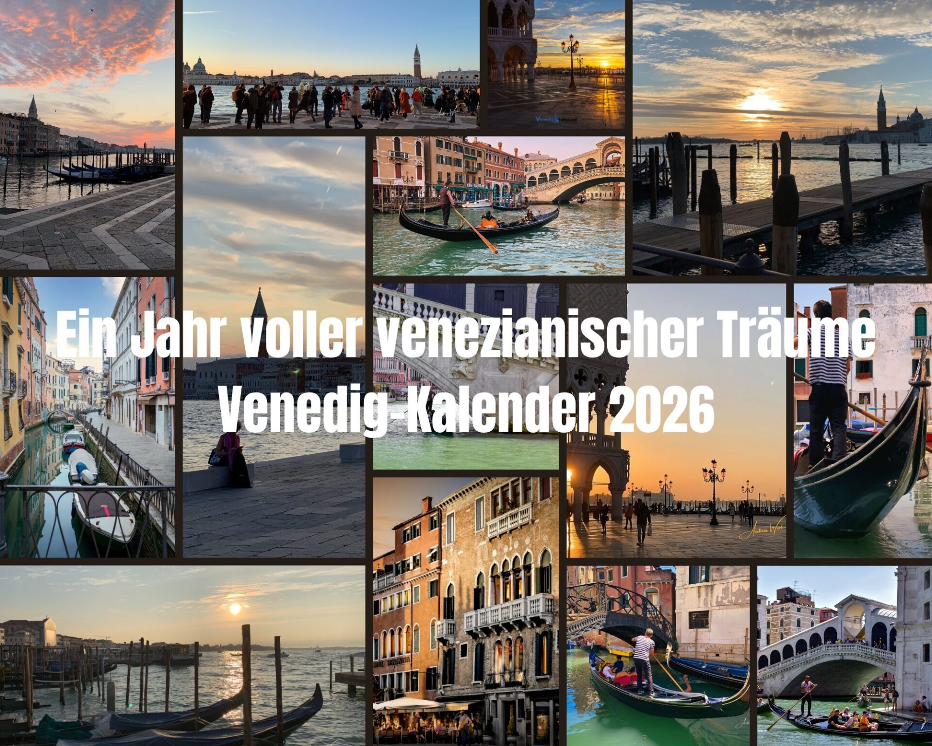 Venedig Kalender und Wandbilder